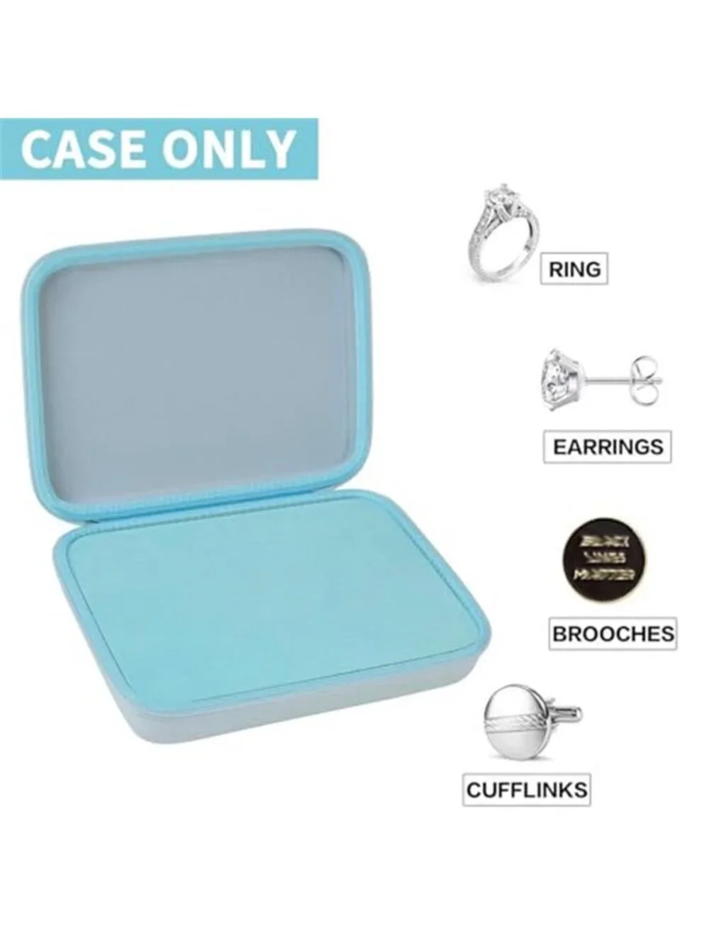 Ring Organizer Box Travel Jewelry Case Ring Display Storage Holder